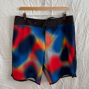 Quiksilver Surf Silk Scallop Swim Board Shorts